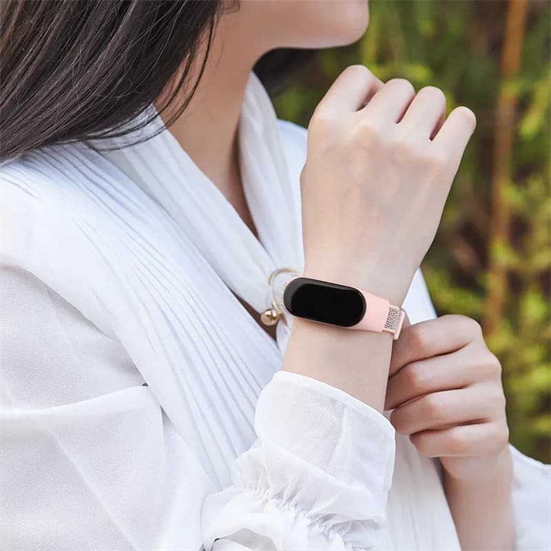 Nylon Loop Strap For xiaomi mi band 7 6 5 4 Bracelet watchband pulsera correa Wristband Sport Miband 7 6 5 4 3 nfc Watch Strap - 6