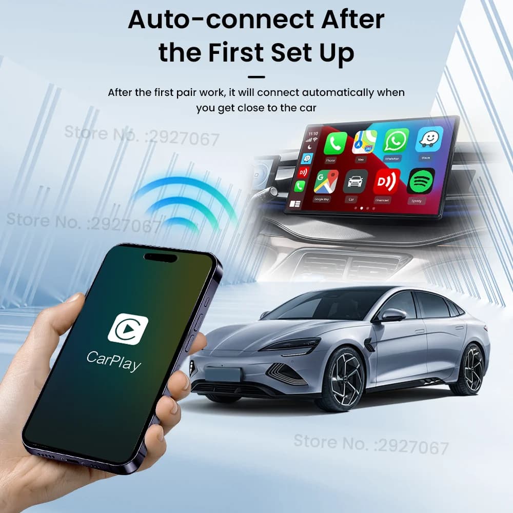 CarlinKit MINI 5.0 Pro Wireless CarPlay Adapter Plug & Play Smart CarPlay Box USB Dongle for OEM Car WiFi Bluetooth Auto Connect - 4