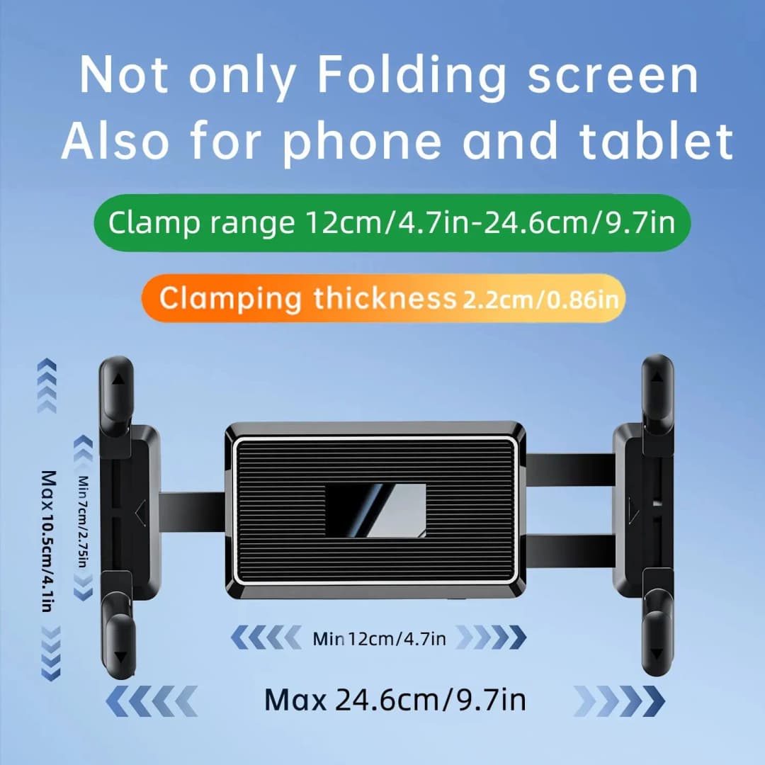 Tripod Monopod Universa Holder Mount,Stand Compatible with 7" - 15" Tablets IPad,4"-7"Folding Screen/Straight Panel Phone - 3