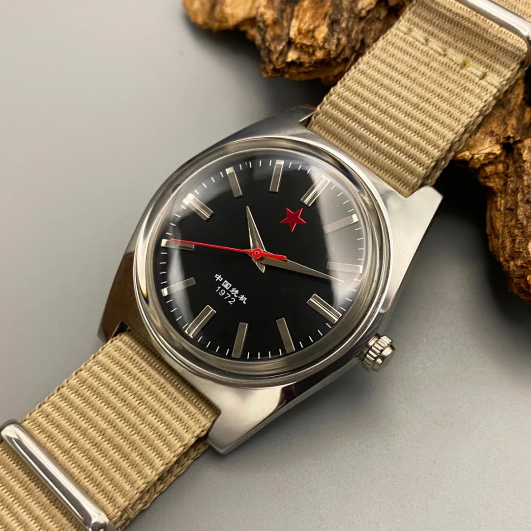ساعة ميكانيكية للرجال Shanghai 8120، حركة ميكانيكية يدوية، مقاس 36 ملم، ساعة صينية ريترو، مناسبة كهدية للرجال - 3