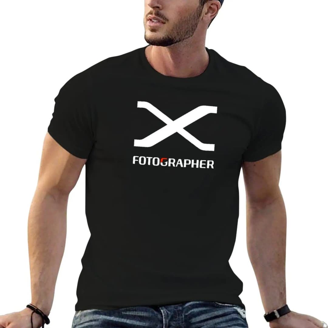 Fujifilm X T-Shirt t shirts for man pack white cotton t shirts man 100% t shirts for man graphic funny T-shirt