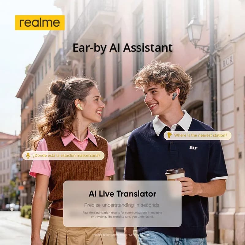 Global Version realme Buds Air 8 55dB Ultra Depth Noise Cancellation True Wireless Earphone Bluetooth 5.4 Earbuds LHDC 5.0 IP55 - 5
