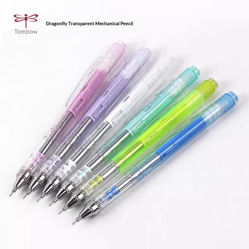 قلم رصاص ميكانيكي TOMBOW MONO Graph Shaker، 0.3/0.5 مم، عصا شفافة مموهة، تصميم بمركز ثقل منخفض، أدوات فنية - 6
