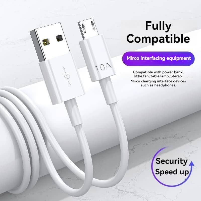 NNBILI 3PCS 10A Micro USB Cable Speed Fast Charging USB Cord For Samsung Galaxy S7 S6 PS4 MP3 TV Andriod Phones Data Cables ﻿ - 2