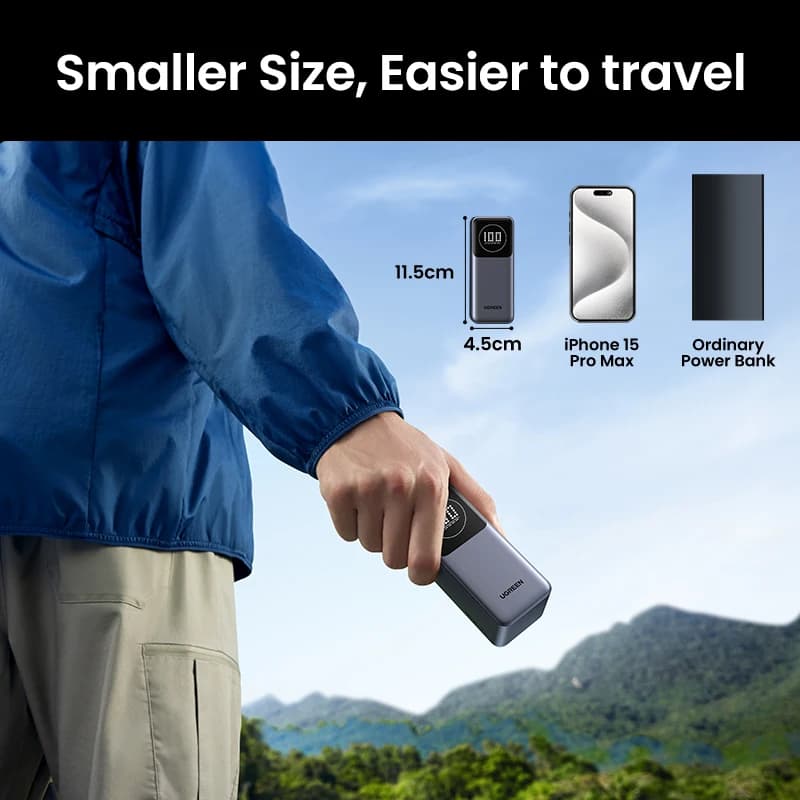 UGREEN Nexode Mini 100W 12000mAh Power Bank 20000mAh Portable PD External Battery PowerBank for iPhone 17 pro 16 Fast Charge - 6