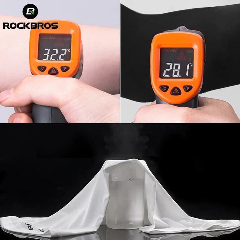 ROCKBROS Quick-Dry Cycling Face Mask Scarf Sun Protection Cycling Headwear Outdoor Sports Face Cover Breathable Bicycle Bandana - 4