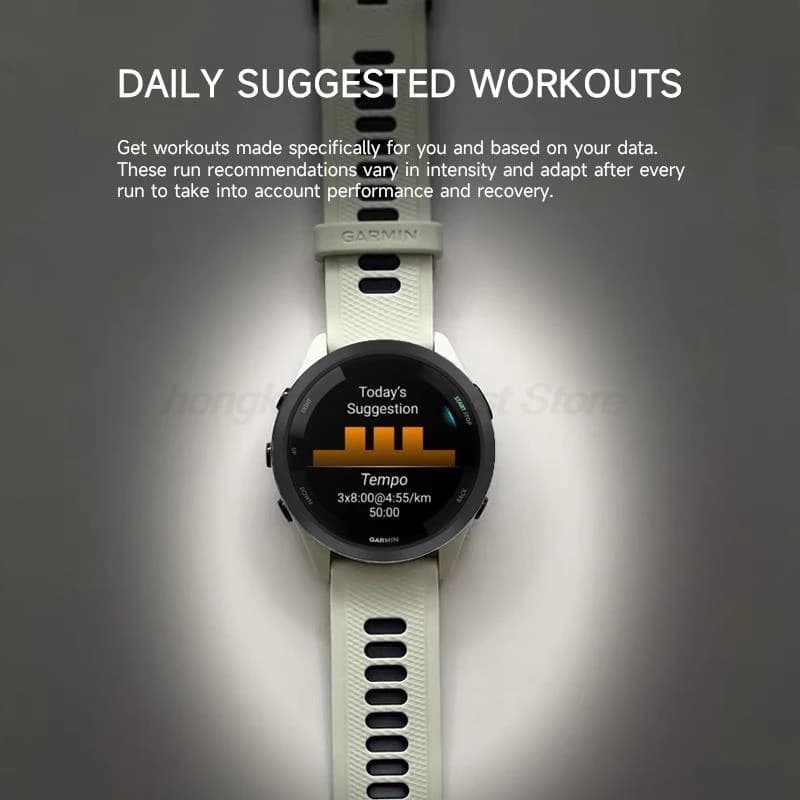 ساعة Garmin Forerunner 265 الذكية للجري مع نظام GPS مدمج وعمر بطارية يصل إلى 13 يومًا وشاشة AMOLED مقاس 1.3 بوصة وتتبع النوم واللياقة البدنية - 5