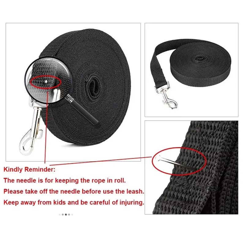 Extra Long Polypropylene Pet Leash Heavy Duty Dog Training Lead Anti Tear Tracking Rope Outdoor Walking Safe Control - 3