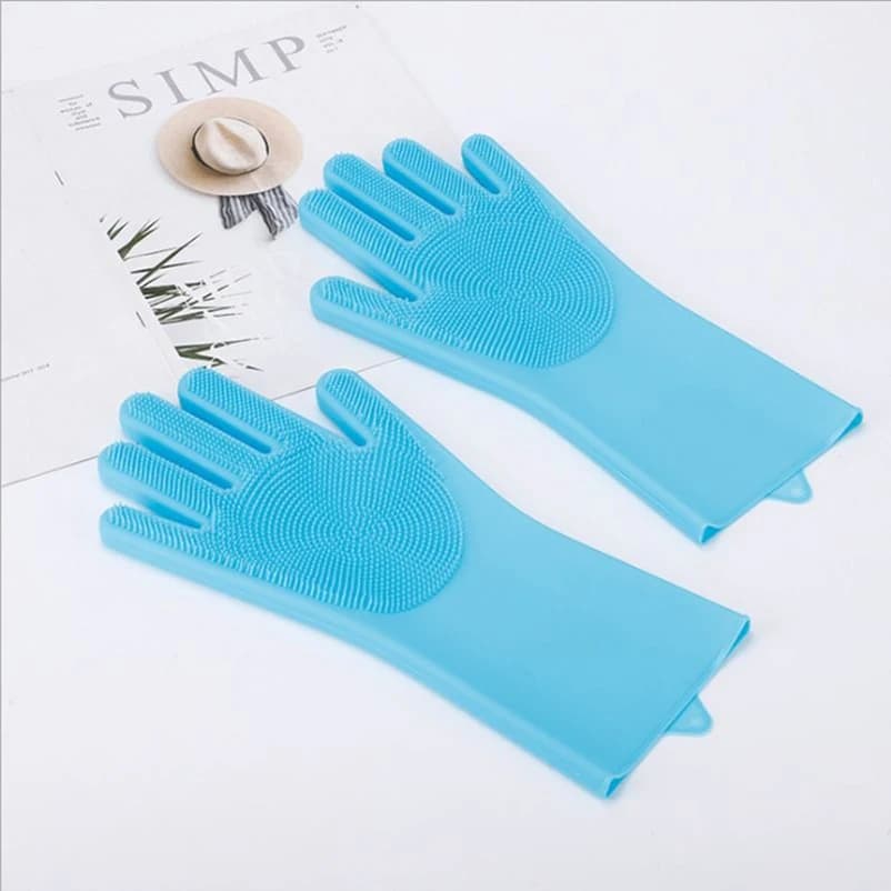 Pet Dog bath accessories Scrub brush Teddy silicone bath gloves anti-scratch and anti-bite bath products - 4