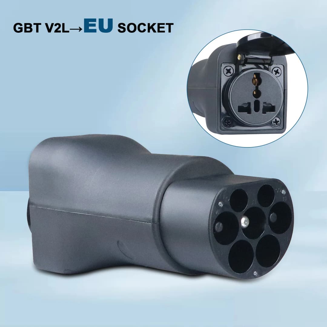 مفرغ V2L من كولانكي لمفرغ سيارة GBT 16A 3.5KW محول EV يدعم سيارات GBT مركبات كهربائية لقابس GBT ذكر - 6