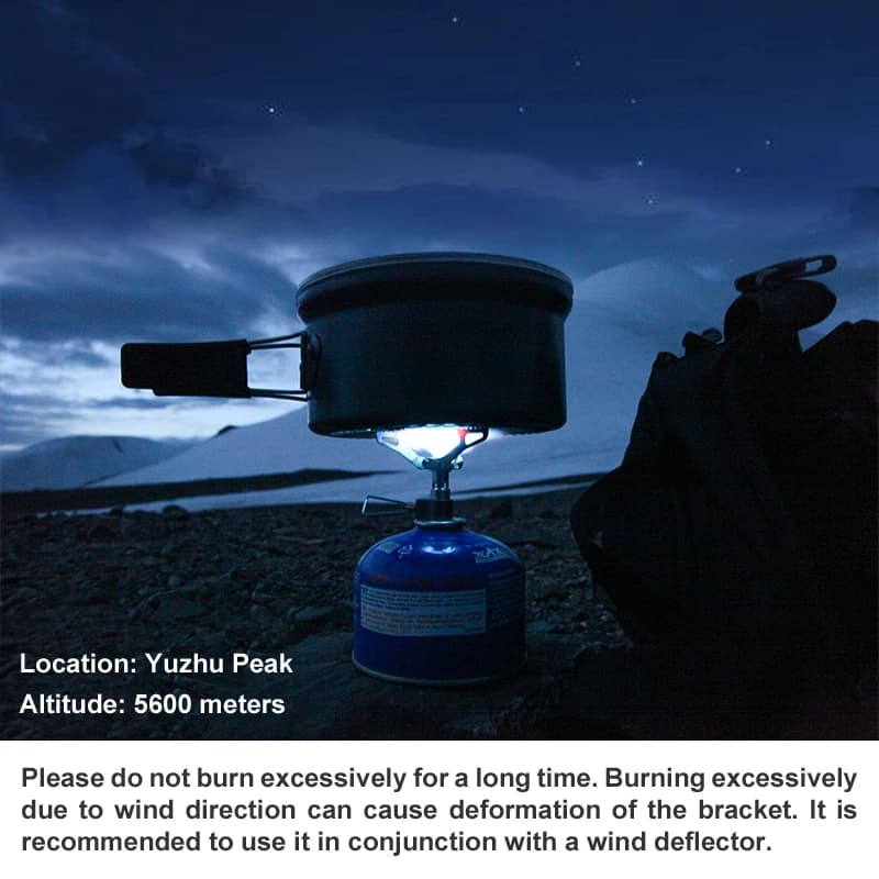 موقد غاز خارجي BRS ميني موقد تخييم 25 جرام تيتانيوم فائق الخفة للنزهات والتخييم BRS-3000T - 5