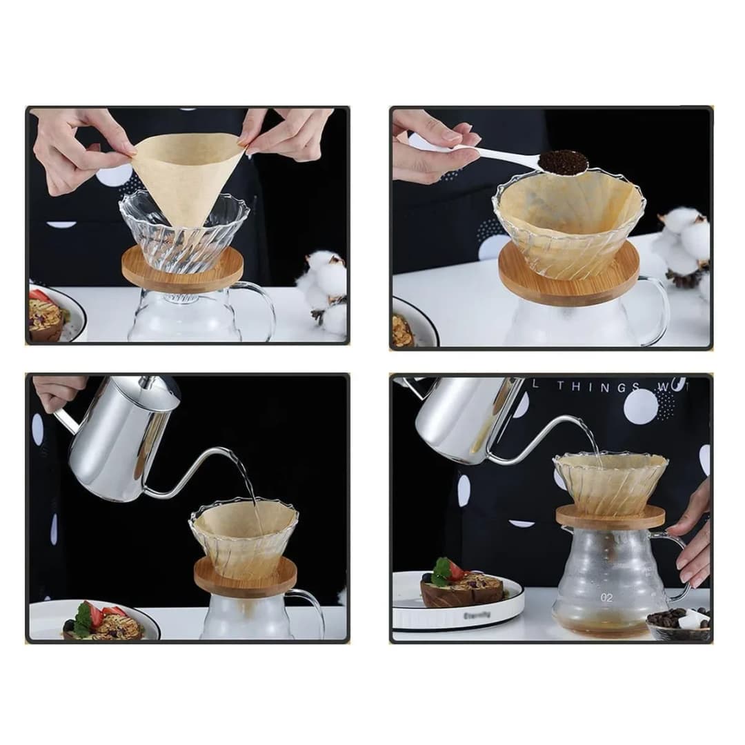 1PC-350ML Pour Over Coffee Kettle Gooseneck Pour Over Coffee Pots Drip Coffee Maker Stainless Steel Home Barista Accessories - 6