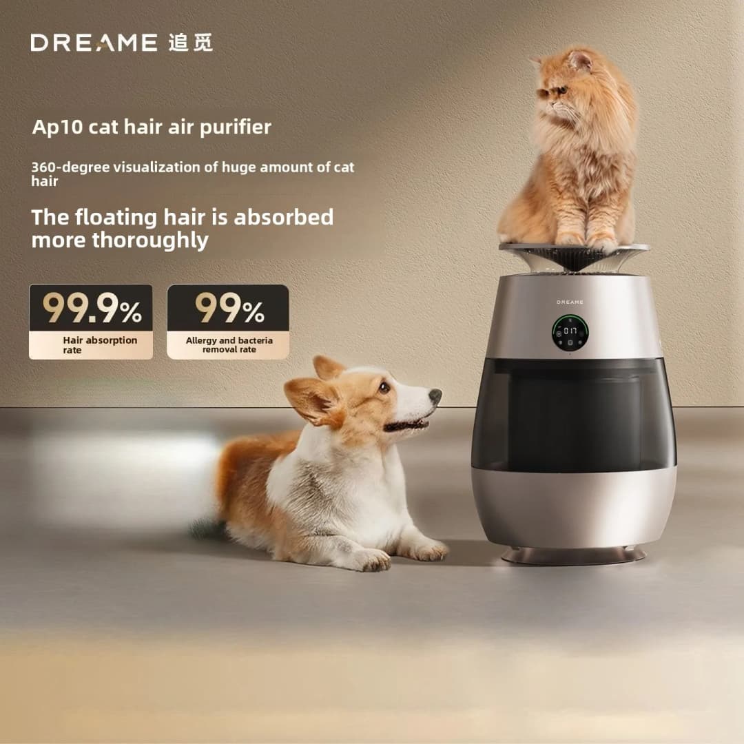 DREAME AP10 cat hair intelligent automatic air purifier mute suction pet hair artifact in addition to odor and odor