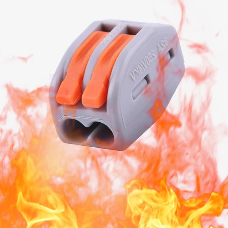 موصلات أسلاك 10/60 قطعة 2 و3 و5 دبابيس موصلات شرائط ليد قفص صغير نابض موصلات أسلاك سريعة عالمية مدمجة - 6