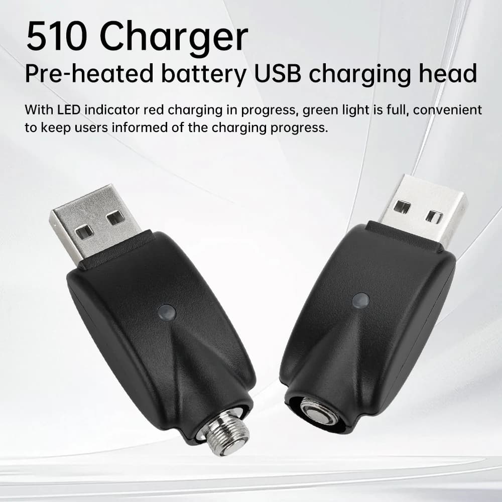 شاحن 510 خيط مع حماية الشحن الزائد متوافق مع شحن USB محول محمول 510 شاحن USB ذكي عالمي