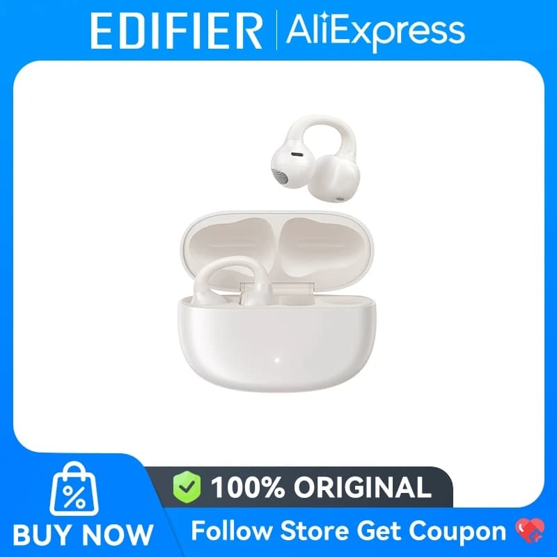 سماعات بلوتوث مفتوحة الأذن Edifier Comfo Q بتصميم مشبك الأذن، مقاومة للماء IP54، مكالمات واضحة، وقت تشغيل 32 ساعة، سماعات رياضية - 2