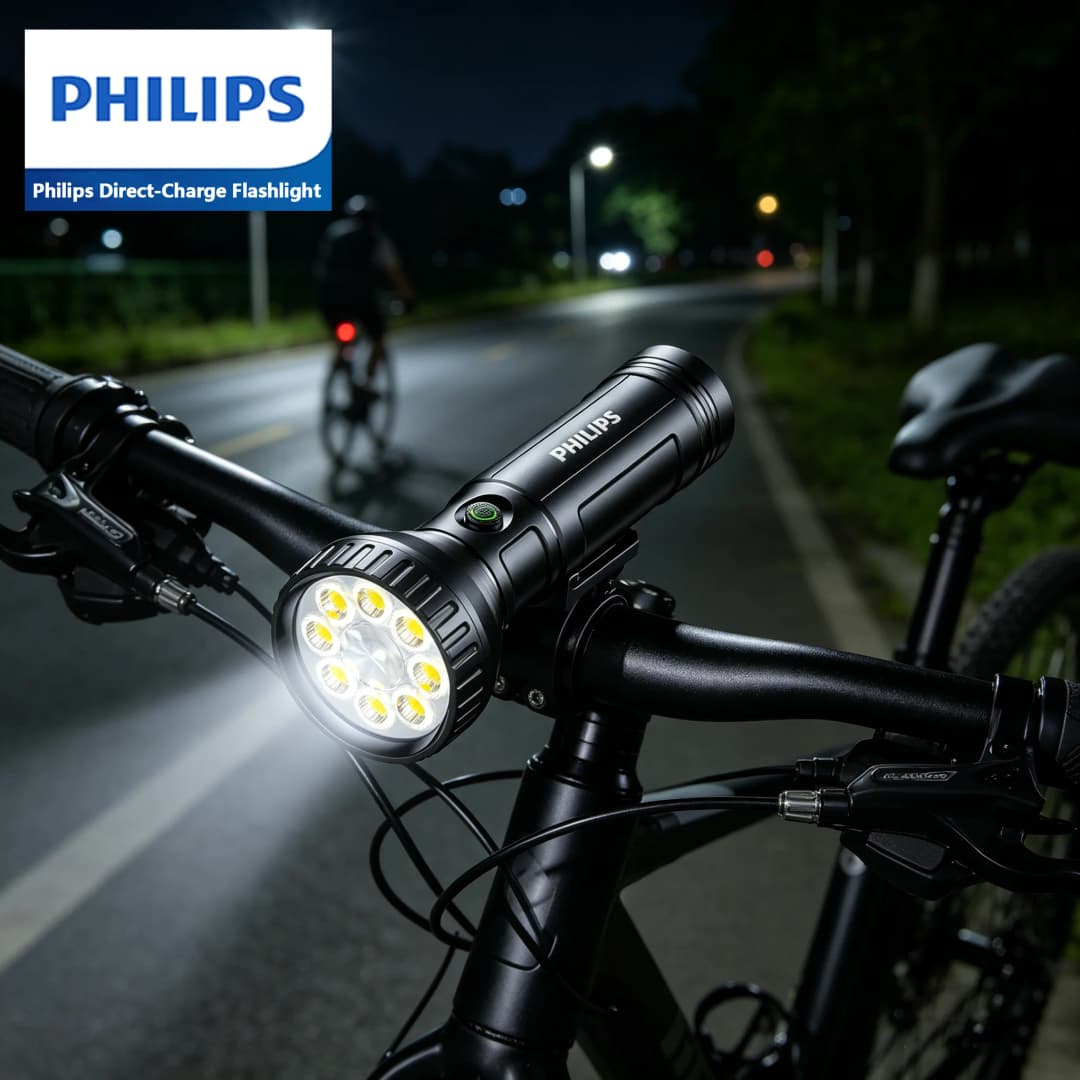 Philips SFL1252 Portable Compact Nine Bright LED Lights Three Switch Modes Dimmable Light - Lightweight Companion