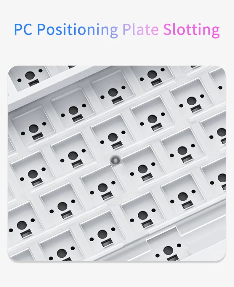 لوحة مفاتيح ميكانيكية AJAZZ AK820 Pro للألعاب، سلكية ولاسلكية، ثلاثية الوضع، إضاءة RGB خلفية، قابلة للتبديل السريع، تخطيط 70%، متوافقة مع PC/Mac - 6