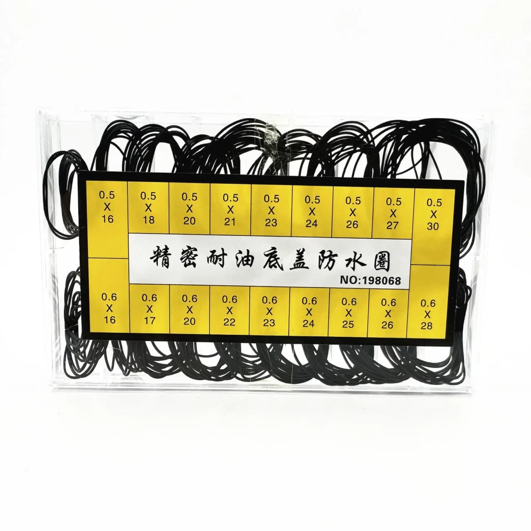 شحم حشية الساعة، حلقة O مطاطية مقاومة للماء والزيت، مقاسات 0.5/0.6/0.7/0.8 مم، أداة إصلاح الساعات - 6