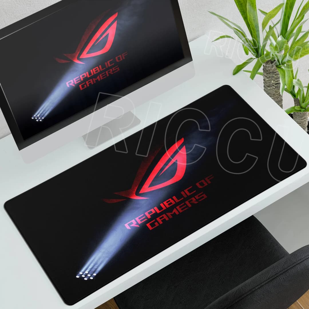 ASUS Xxl Mouse Mat Republic of Gamers ROG Large Gaming Mouse Pad Carpet Rubber Non-Slip Computer Desk Mat Keyboard Pad Playpad - 3