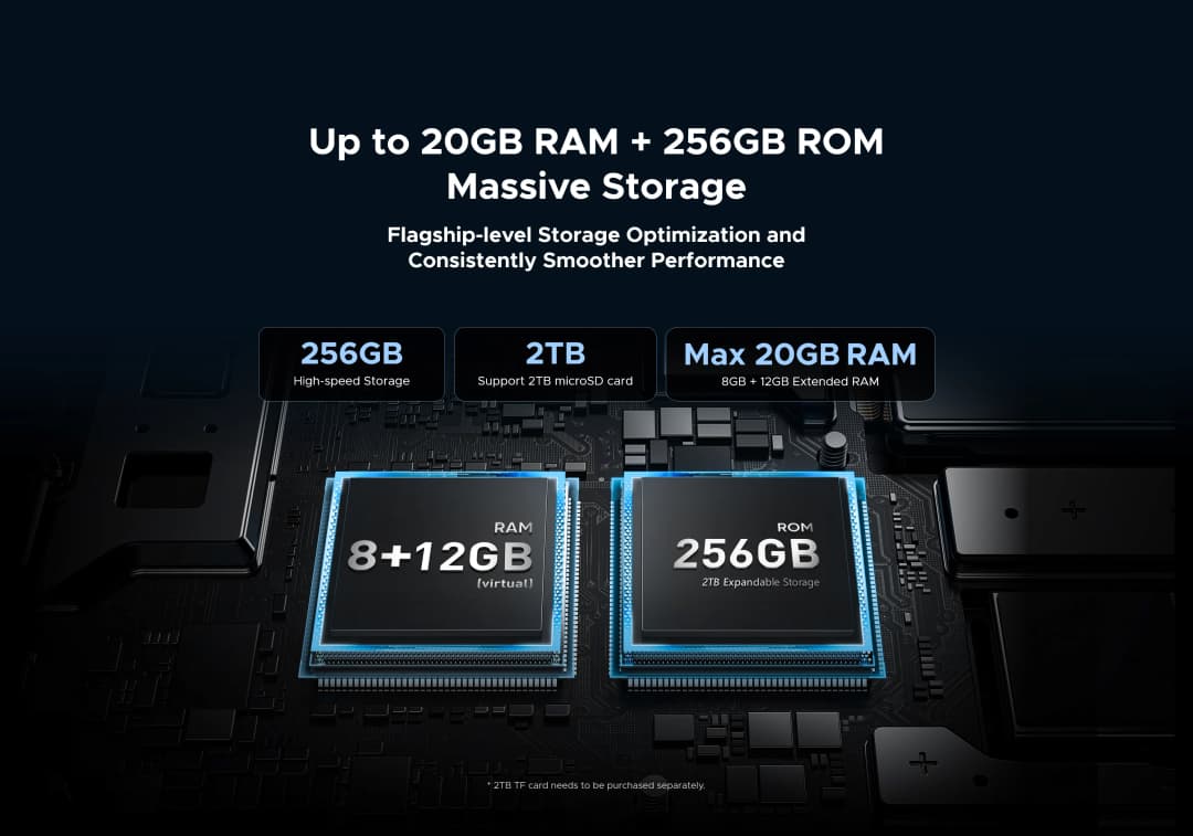 هاتف DOOGEE Blade10 Max المتين بشاشة 6.56 بوصة بمعدل تحديث 90 هرتز من نوع IPS، ذاكرة 8 جيجابايت و256 جيجابايت، شاشة خلفية 1.54 بوصة، كاميرا رئيسية بدقة 50 ميجابكسل مع تقنية الذكاء الاصطناعي، بطارية 10300 مللي أمبير، شحن سريع 18 واط - 5