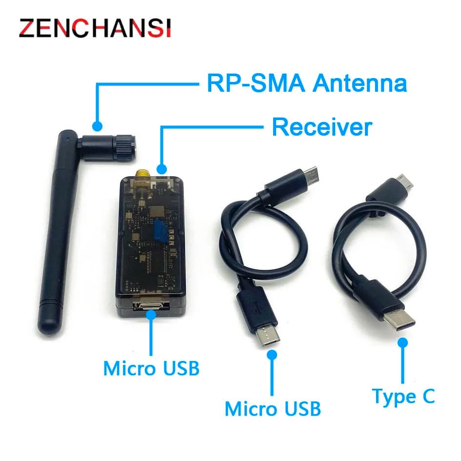 نظام FPV UVC OTG 5.8G 48CH، مستقبل صوتي FPV لهواتف أندرويد والأجهزة اللوحية والهواتف الذكية، قطعة غيار لطائرة RC بدون طيار - 4