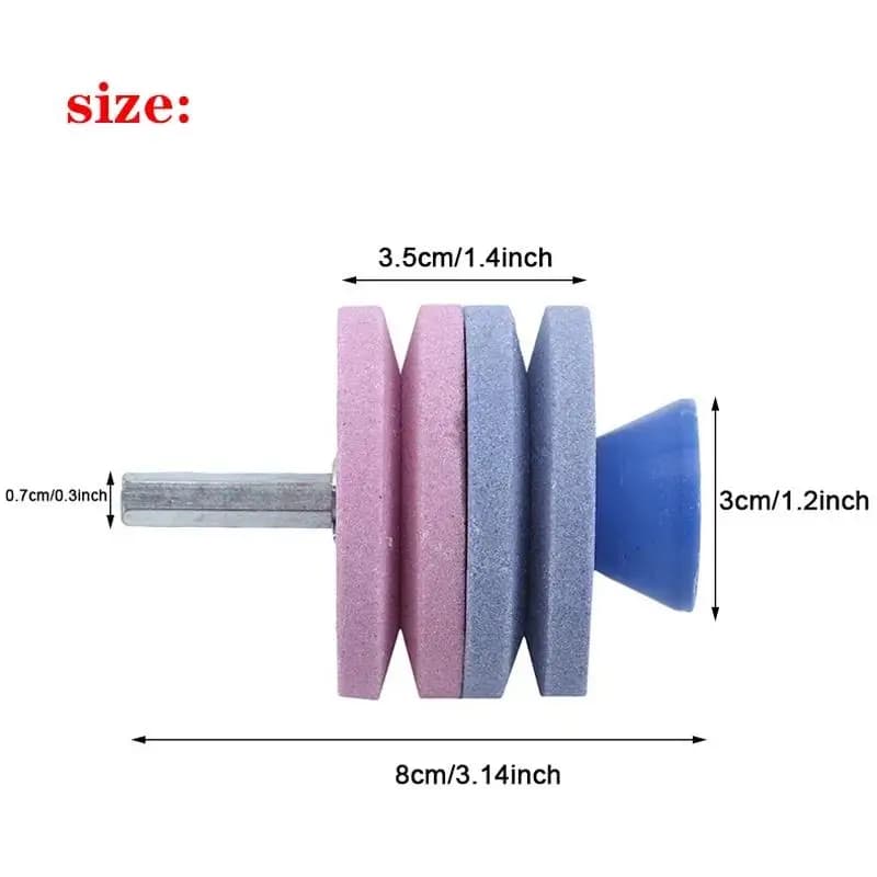 New Garden Tools Fastest Knife Sharpener Blade Universal Grinding Rotary Drill Cutter Lawnmower - 4