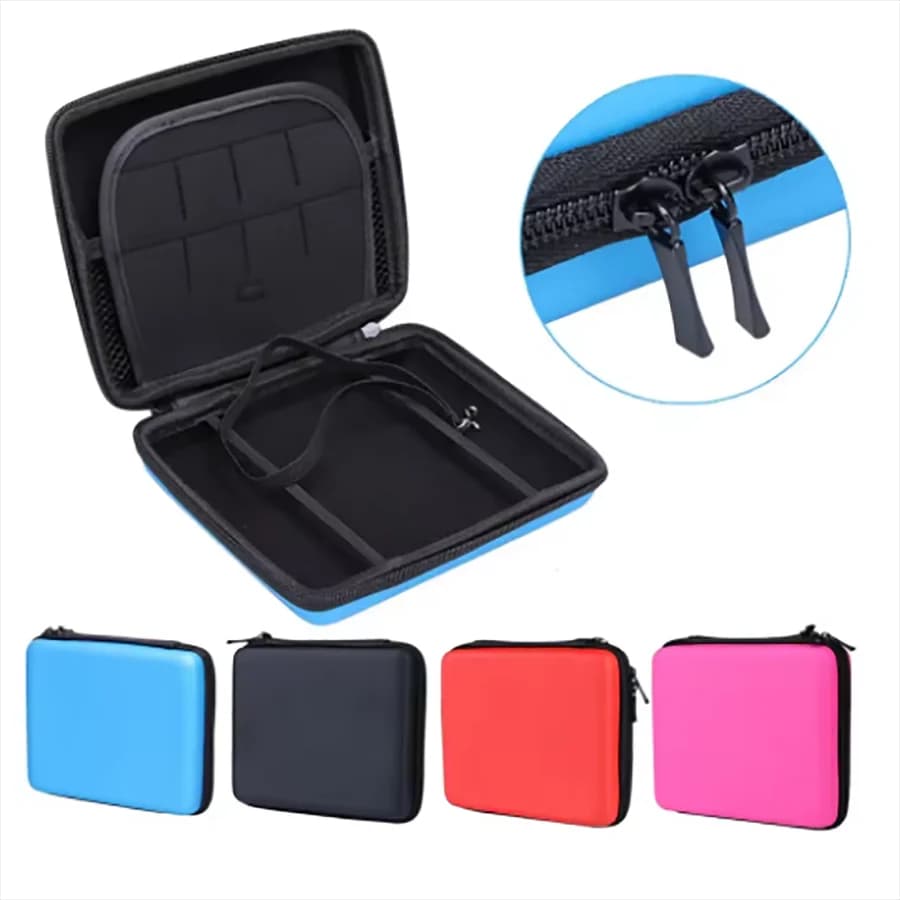 حقيبة تخزين صلبة من مادة EVA مع سحاب، حامل واقية لبطاقات ألعاب 2DS، غطاء عالي الجودة، صندوق تخزين لبطاقات الألعاب - 3