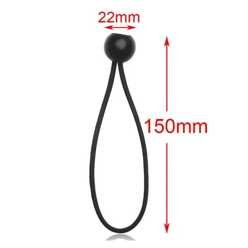 10pcs Bungee Ball Tarps Canvas Tarpaulin Flagpole Ties Cord Ends Elastic Rope Lace Fixed Boat Pole Camping Tent Accessories - 3