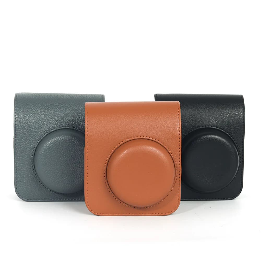 Fujifilm Instax Mini 41 Camera Bag+5Pcs Mini Magnets+Leather Storage Box Retro Leather Crossbody Bag Accessories Brown / Black - 6