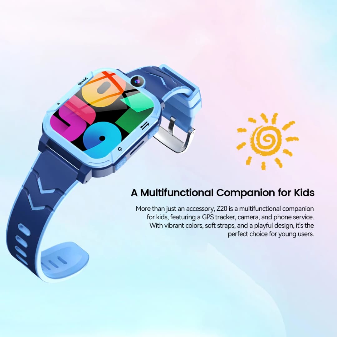 ساعة بلاك فيو زيد 20 الذكية للأطفال 4G، بطارية 800 مللي أمبير، مكالمات فيديو، تتبع الموقع عبر GPS وWiFi، ميزة استدعاء الطوارئ، مراقبة - 6