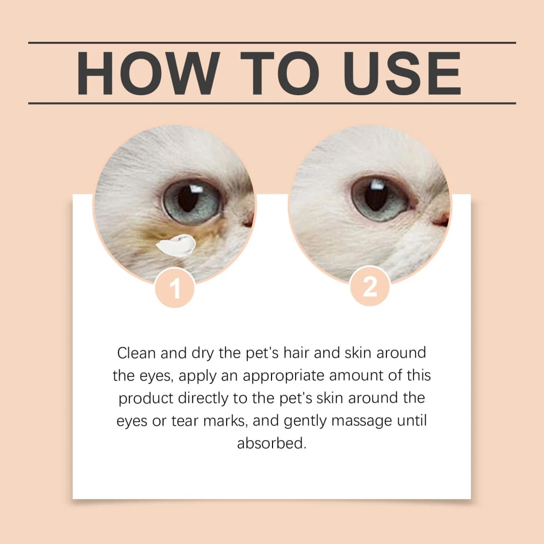 YEGBONG Pet Tear Stains Remover Balm 30g Eye Dogs Eye Stain Cleaning Cream Keep Drying Prevent Pigmentation Reduce Tear Marks - 5