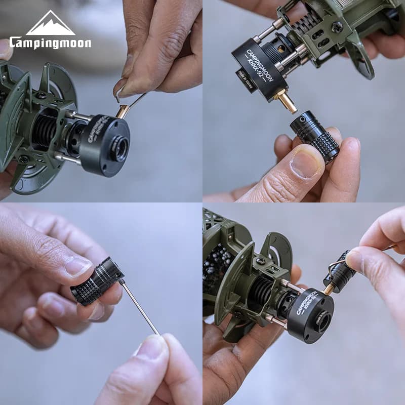 CAMPINGMOON Blackened Aluminum Alloy Compatible with Xiaowujing Heating Furnace Xuanchi NX-92 Firepower Switch Knob - 2