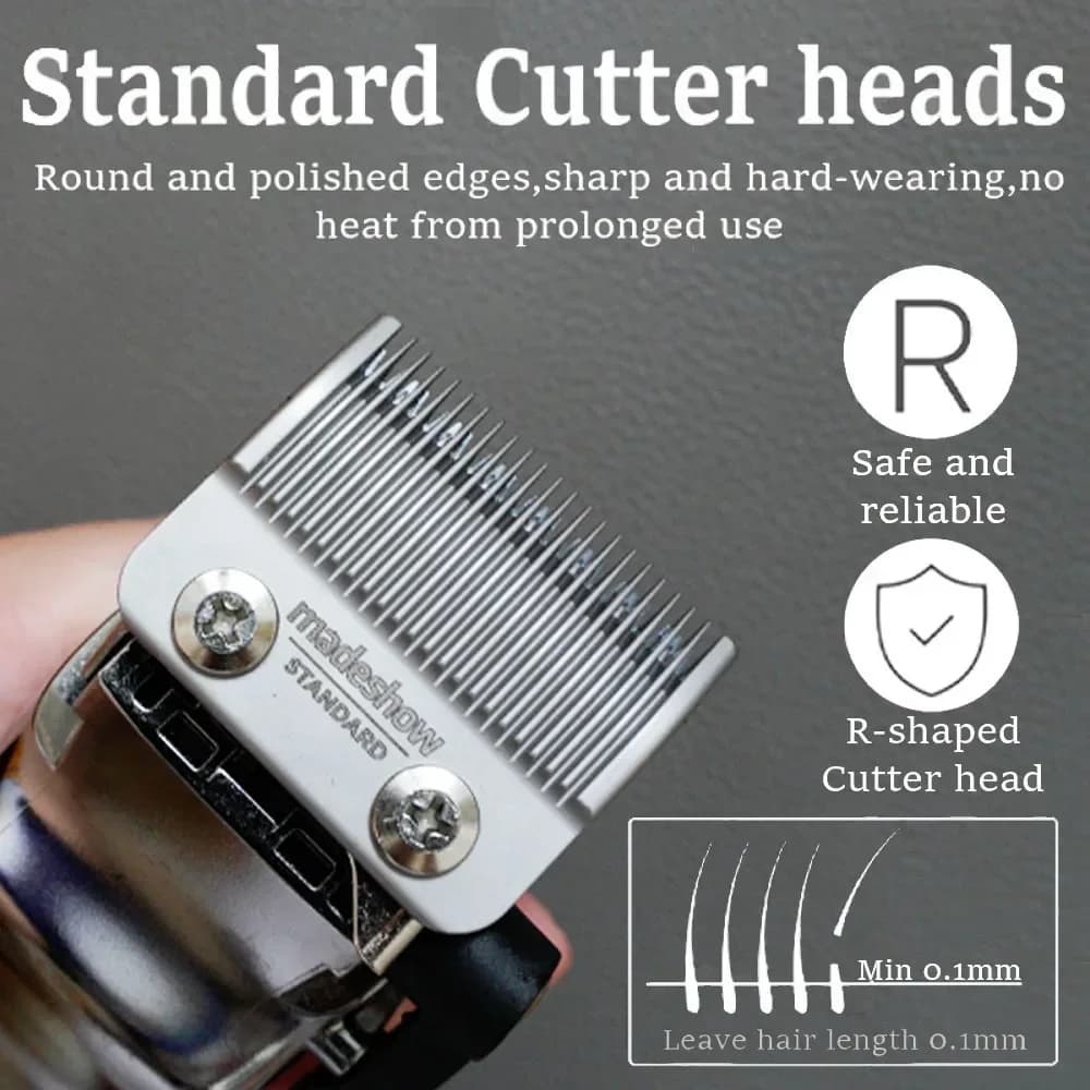 Madeshow M10 Professional Hair Clippers Hair Trimmer for Men Adjustable Cordless Hair cutting Machine For Barbers Beard Trimmer - 5