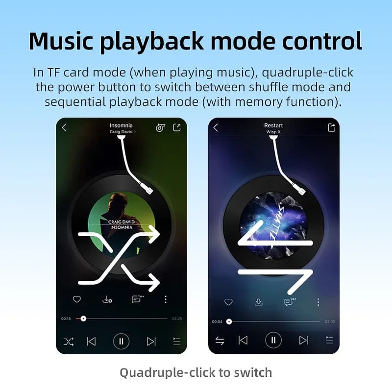 سماعات أذن بنظام توصيل عظمي من POLVCDG X9، سعة 32 جيجا، مقاومة للماء بمعيار IPX8، تصميم مفتوح للسباحة والجري وركوب الدراجات - 5