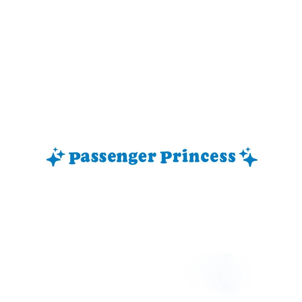 Car Stickers Fun Mirror Decorative Sticker Passenger Princess Waterproof Sticker Mirror Cover Film Woman for Universal Model - 6