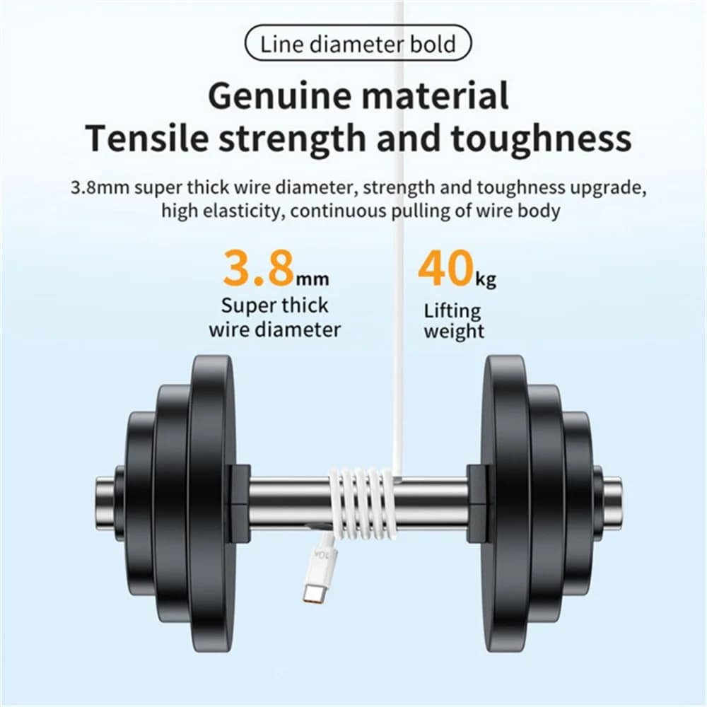 كابل يو اس بي سي 120 واط 10 أمبير شحن سريع للهواتف - متوافق مع ايفون 15 وسامسونج وشاومي وهواوي - 5