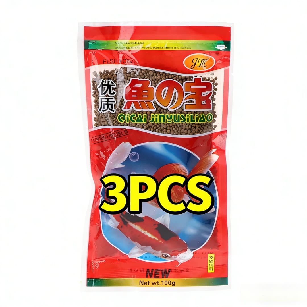 Yu Zhi Bao طعام ذهبي عالي الجودة 100 جرام، تغذية أسماك مغذية للسمك الذهبي والكوي، عبوة جديدة لمستلزمات حوض السمك