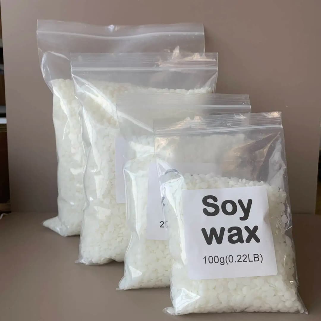 50g-1000g 100% natural Soy Wax Paraffin Material Pre-Soy Wax-Core natural soy wax blocks for homemade candles high quality - 4
