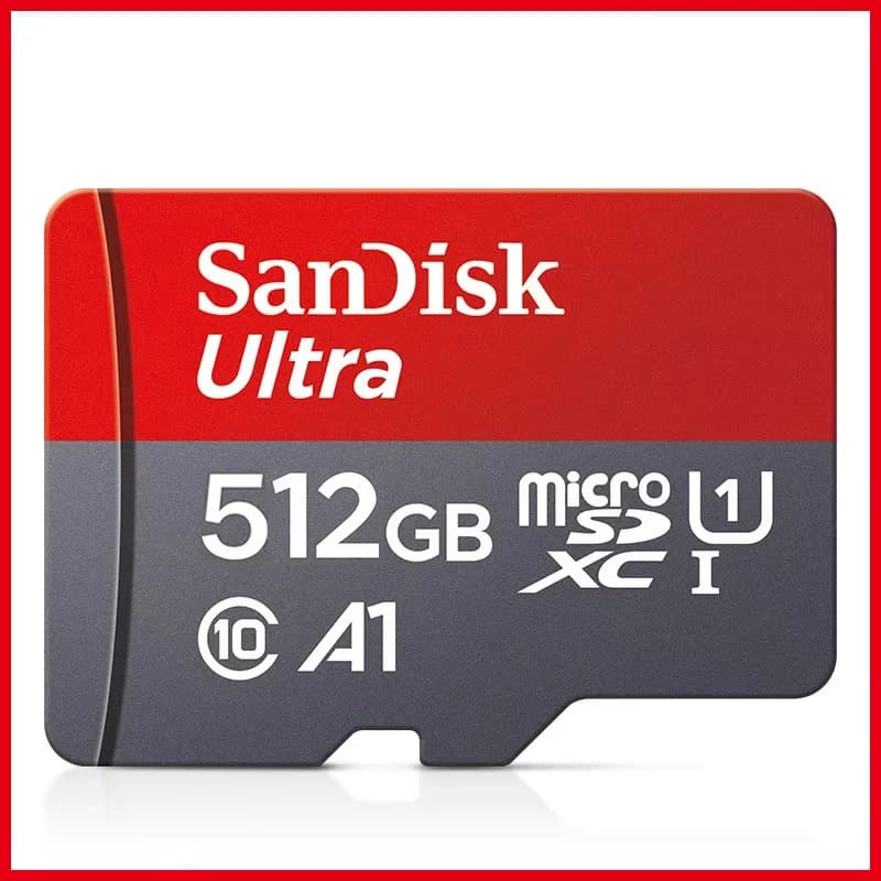 بطاقة ذاكرة Sandisk TF SD MicroCard بسعة 512 جيجابايت و256 جيجابايت و128 جيجابايت و64 جيجابايت و32 جيجابايت، بطاقة ذاكرة TF micro sd، فئة A1-10 UHS-1 - 6