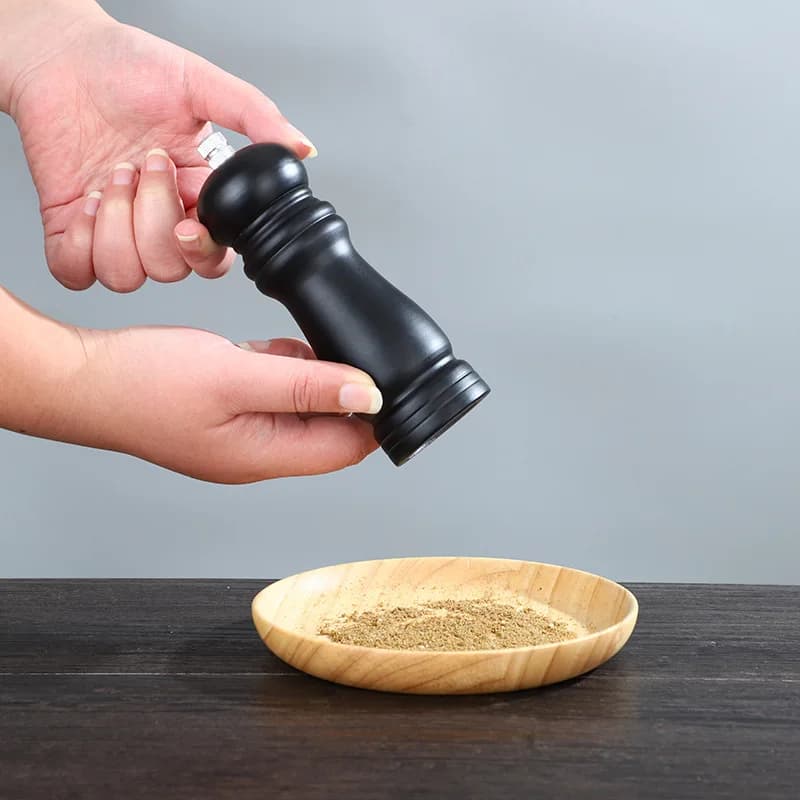 Creative Grinder Black Pepper Mill Dutch Wood Tools Kitchen Cooking BBQ Tools  Grinding Seasoning Bottle  Salt Mills Tools - 2