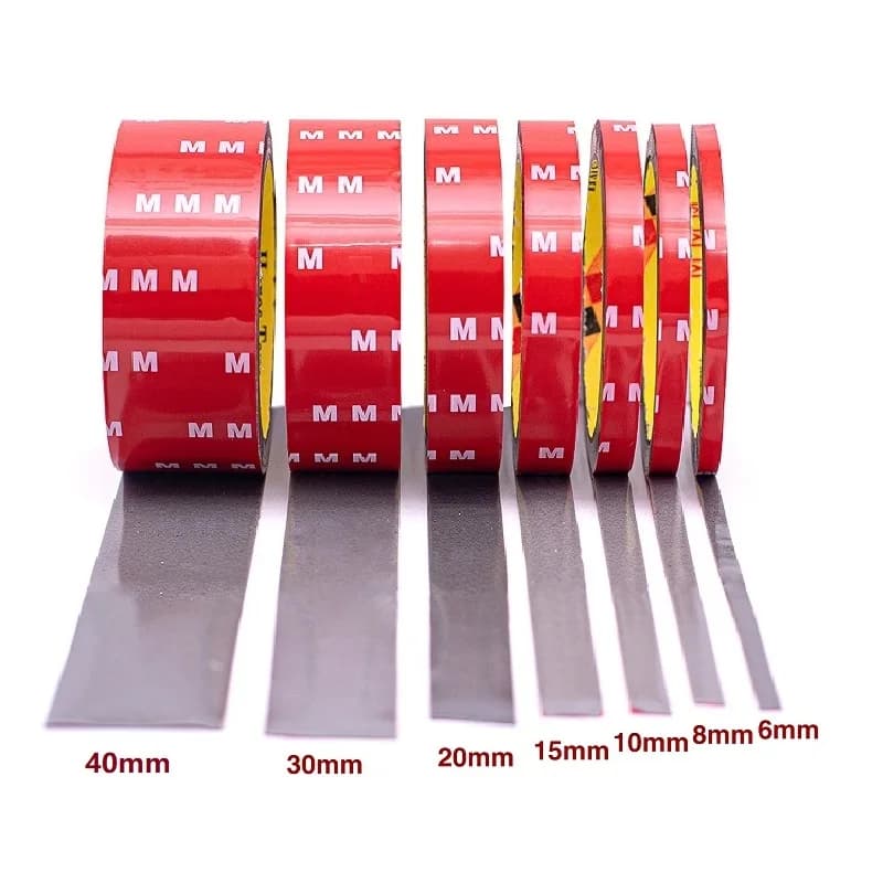 شريط لاصق مزدوج الوجه قوي للغاية بطول 3 أمتار وسماكة 0.8 ملم لصناعة السيارات خاص عالي اللزوجة لتثبيت وتركيب الشريط اللاصق - 2