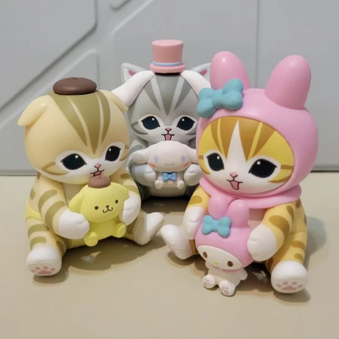 New Mofusand Collaboration Shark Cat Image Ugly Fish Doll Toy Display Fashion Blind Box Vinyl Face Blind Box Toys And Hobbies - 6