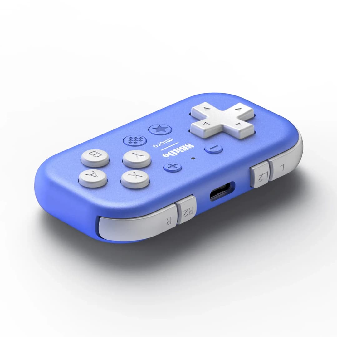 وحدة تحكم صغيرة 8BitDo Micro Bluetooth Gamepad تدعم Nintendo Switch/Android/Raspberry Pi/iOS/Win10/11 ووضع لوحة المفاتيح - 3