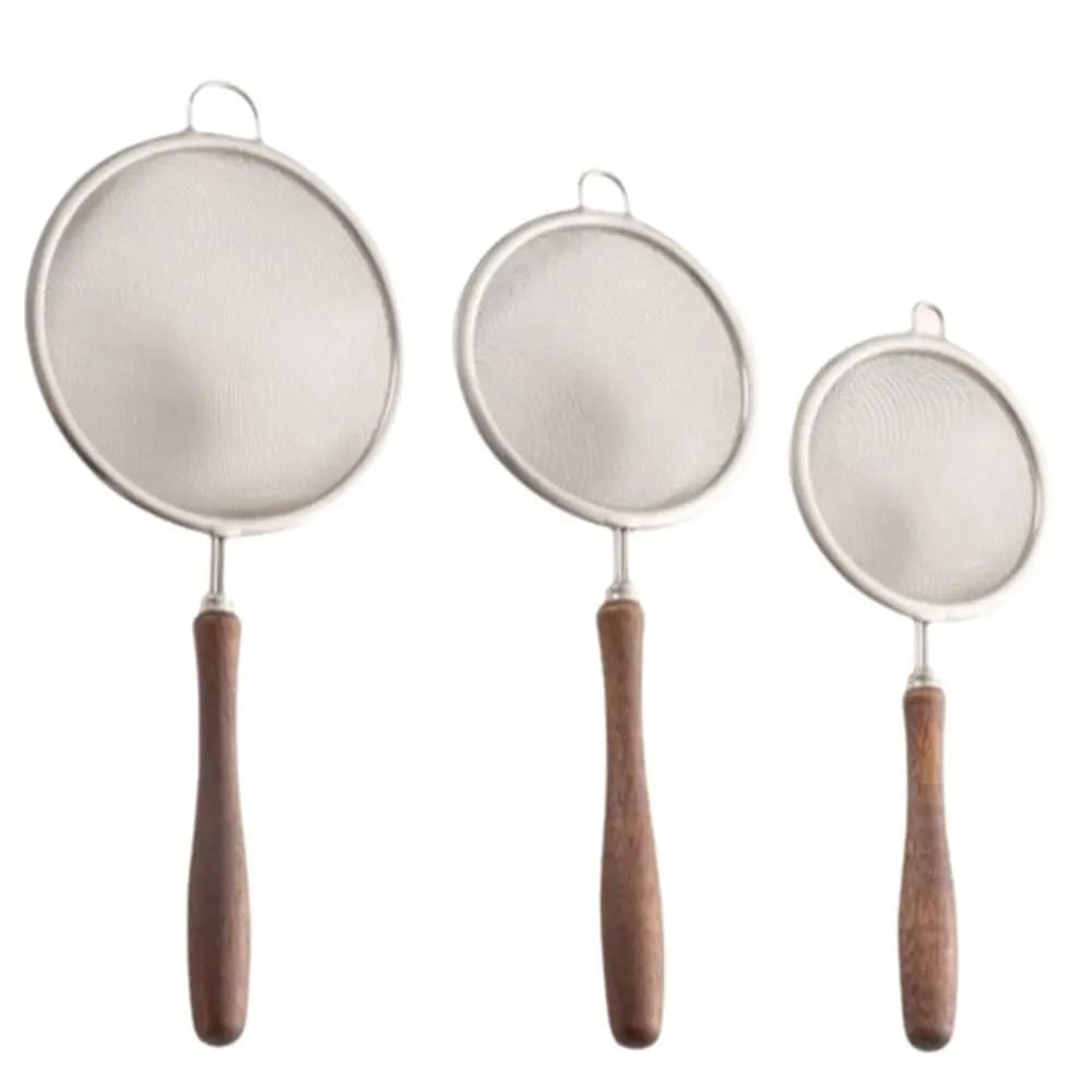 جديد الفولاذ المقاوم للصدأ ماتشا المغربل غرامة جدا شبكة الصدأ واقية مصفاة شاي سهلة التنظيف المغربل الغذاء الصغيرة للمطبخ - 5