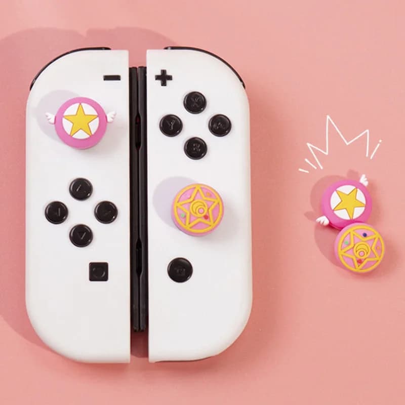 غطاء قبضة عصا التحكم Sanrio Hello Kitty لجهاز Sony PS5 PS4 PS3 Xbox One/360 Slim Series X/S Switch NS Oled - 4