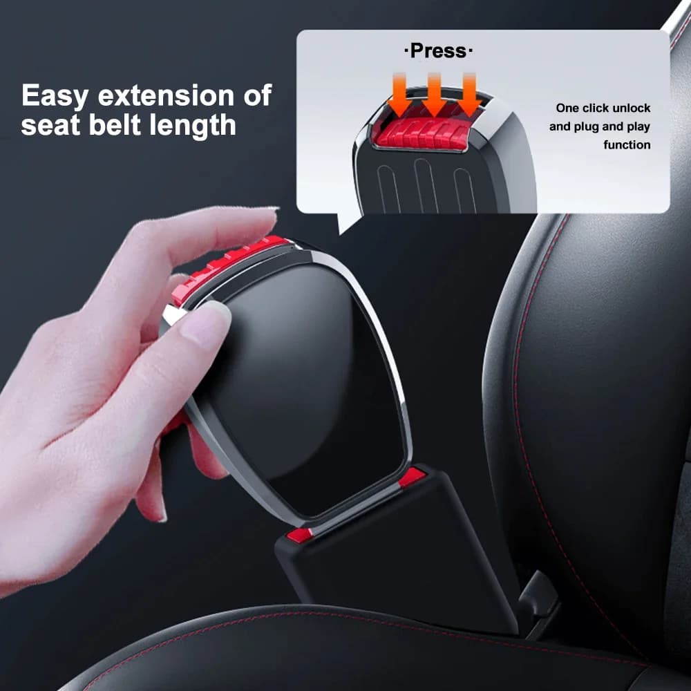 1/2pcs Car Vehicle Seat Belt Extension Extender Strap Safety Lock Buckle Plug Clip for Honda BMW Peugeot Hyundai Jeep Mazda Audi - 5