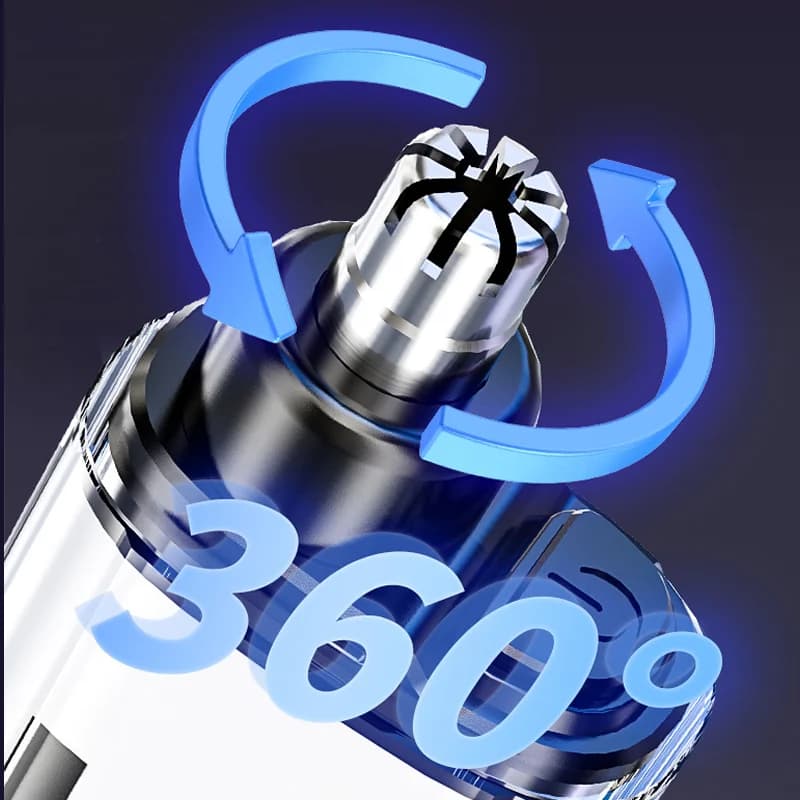 ماكينة تشذيب شعر الأنف والأذن للرجال - قابلة لإعادة الشحن عبر USB، محمولة، شحن سريع، قابلة للغسل - 5