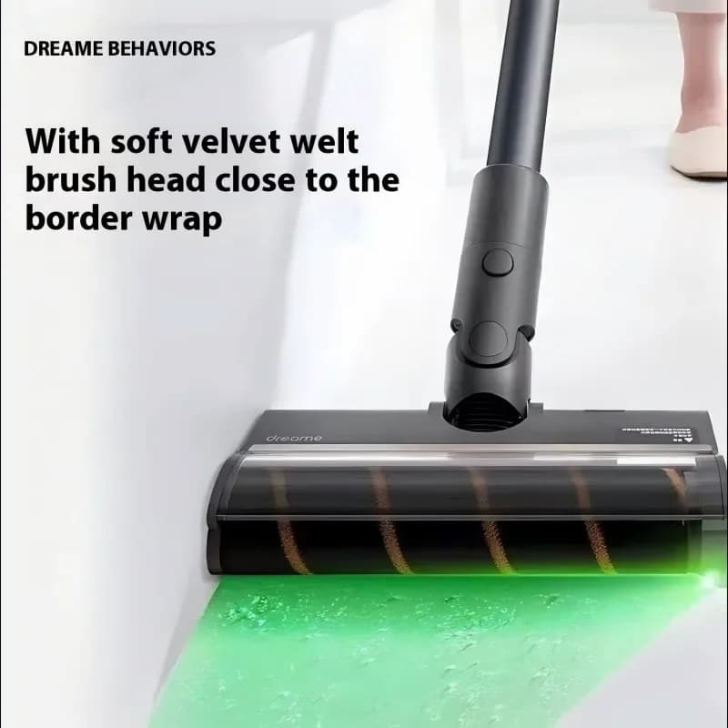 Dreame V12S V16S V11 V12 T10 T20 T30 T20pro T30NEO V16 V12pro Roller Brush With Green LED Dust Soft Velvet Floor Brush Head - 2