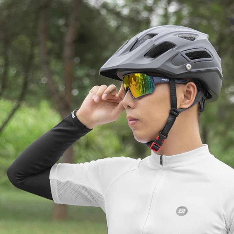 ROCKBROS Polarized Bike Glasses UV400 Sun Protection Cycling Sunglasses Ultralight Large Frame MTB Road Bicycle Eyewear Glasses - 5